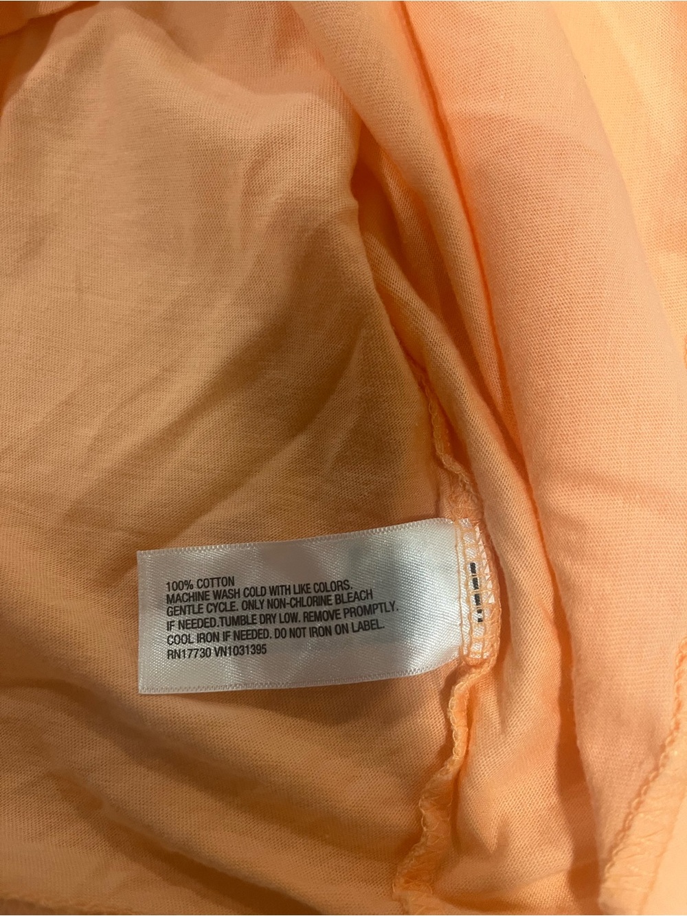 Universal Thread Solid Peach Crewneck Tee - XL - Picture 4 of 7